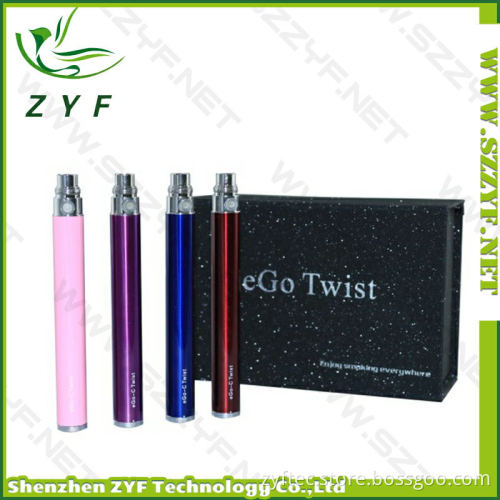 Variable Voltage E-Cigarette EGO C Twist with CE4 Clearomizer